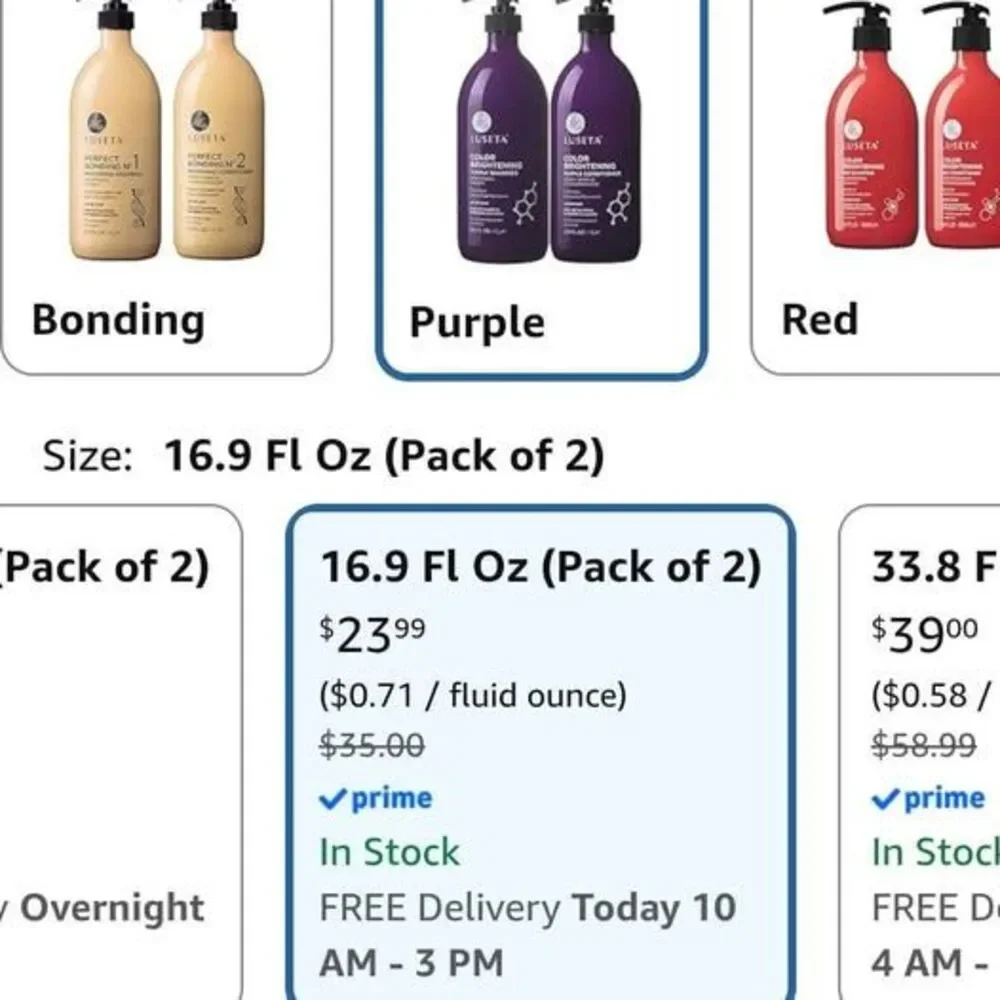 Luseta Purple Shampoo and Conditioner Set for Blonde NEW